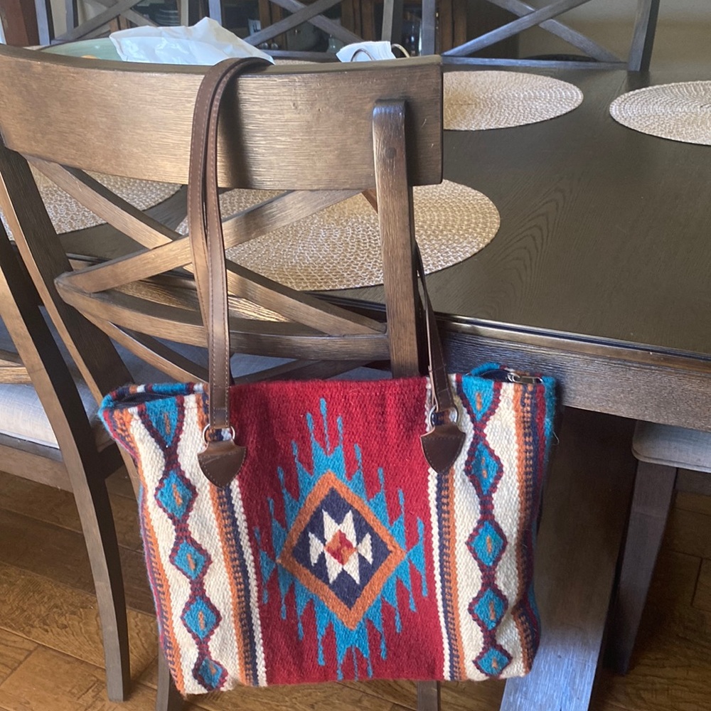 Western saddle blanket tote NWOT